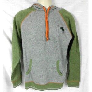 Hatley Disney Epcot Canada Forest Green Moose Men's Heritage Pullover Hoodie Lg